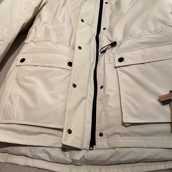 The North Face Reign On 550 Power Down Hooded Parka Women XL Vintage White NWOT - Picture 4 of 7